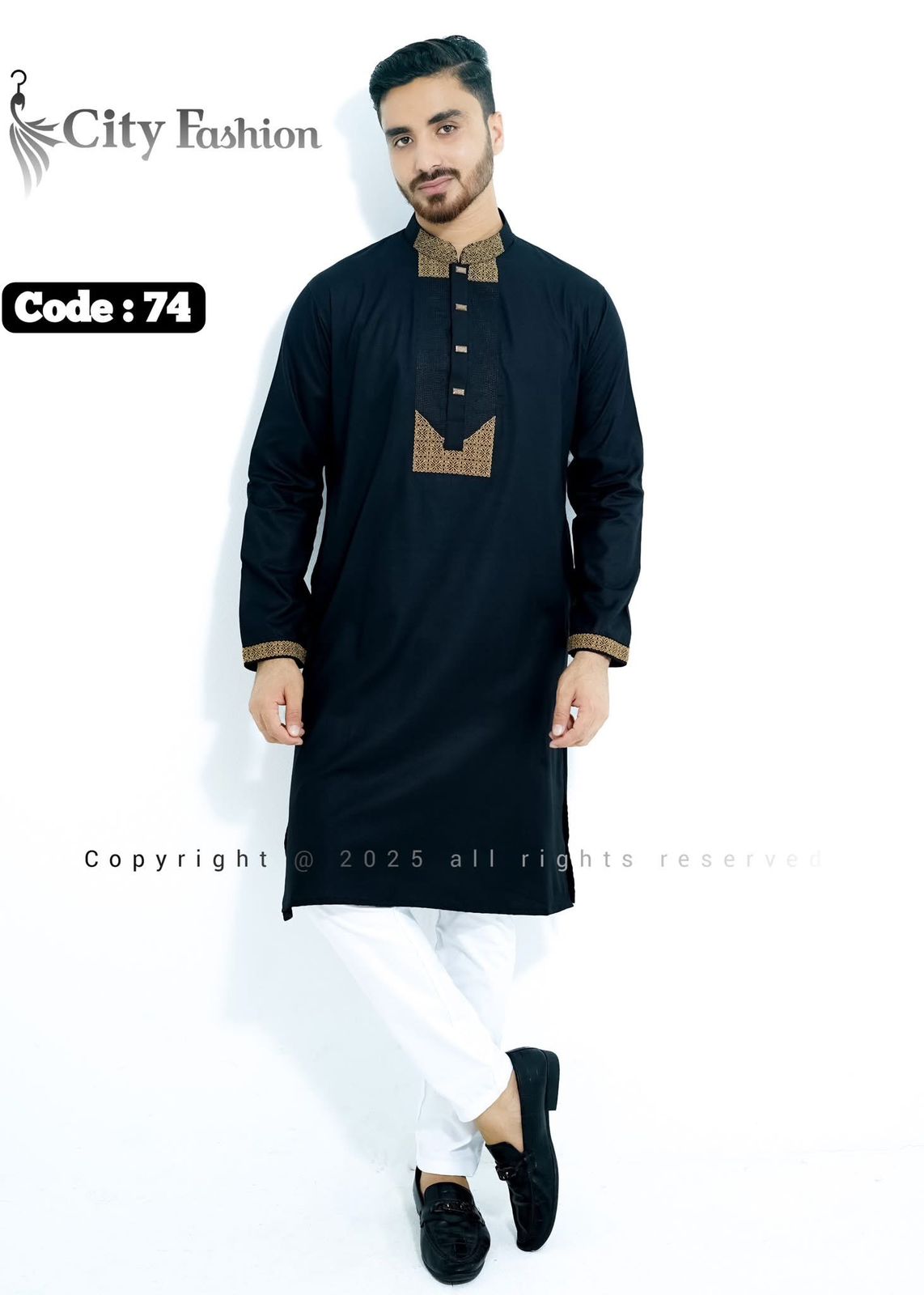 Black Panjabi Code 74